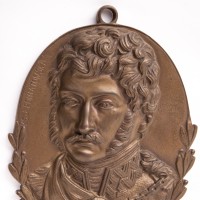 Książę Józef Poniatowski, plakieta pamiątkowa w formie medalionu.